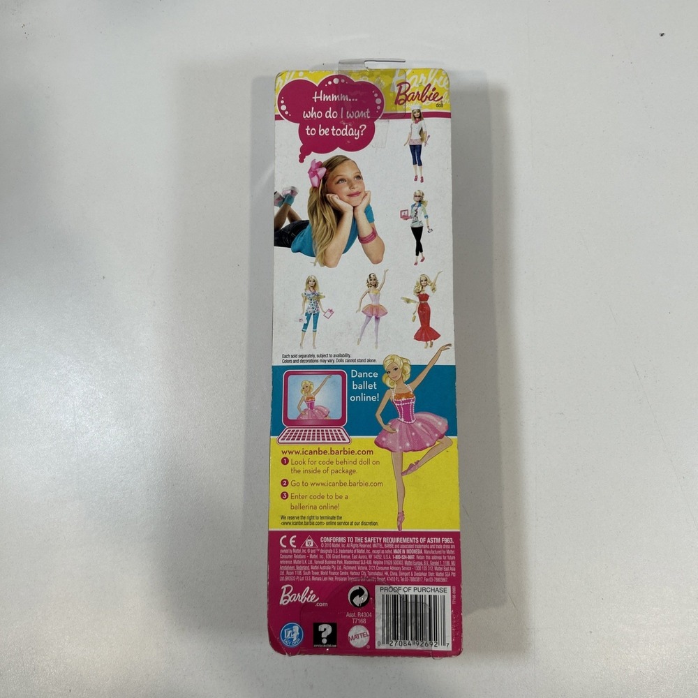 Barbie I Can Be A Ballerina Doll – Mattel Career Series – NIB - Picture 4 of 8